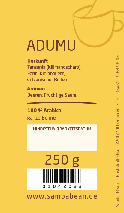 Adumu 100 % Arabica