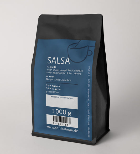 Salsa 70 % Arabica, 30 % Robusta