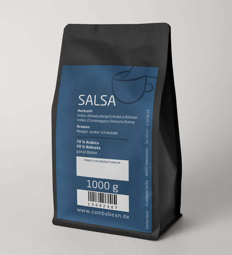 Salsa 70 % Arabica, 30 % Robusta